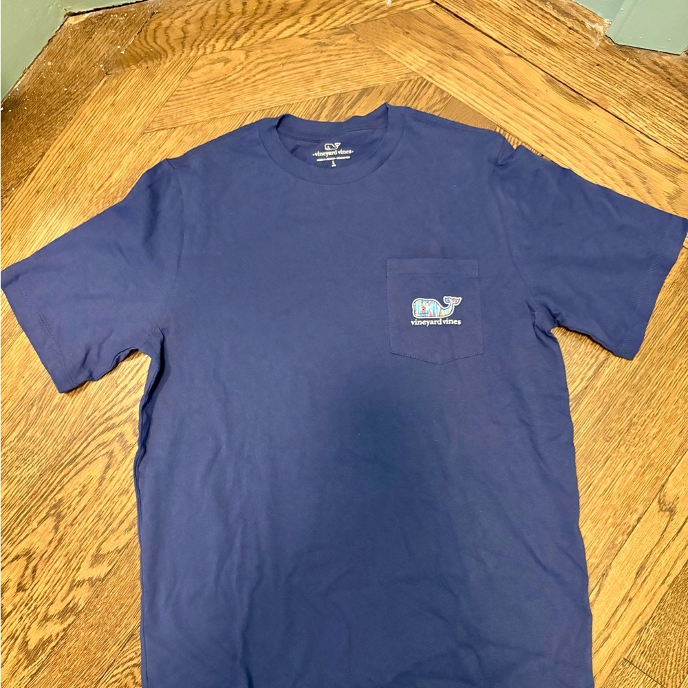 NWOT Boys Vineyard Vines Blue Short Sleeve Tee Size L